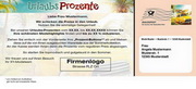 e-pm Mailingaktion - Artikel-Nr. 517333 Urlaubsprozente - Mailing Aufkleber 

Sommer