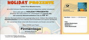 e-pm Mailingaktion - Artikel-Nr. 517336 Holiday Prozente - Mailing Aufkleber 

Sommer