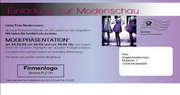 e-pm Mailingaktion - Artikel-Nr. 616631 Modenschau - Mailing Maxikarte 

frühjahr