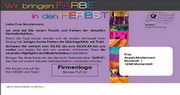 e-pm Mailingaktion - Artikel-Nr. 616665 Farbe in den Herbst - Mailing Maxikarte Herbst