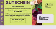 e-pm Mailingaktion - Artikel-Nr. 616671 Herbst Gutschein - Mailing Maxikarte Herbst