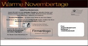 e-pm Mailingaktion - Artikel-Nr. 616691 Warme Novembertage - Mailing Maxikarte Vor-Advent