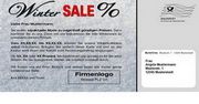 e-pm Mailingaktion - Artikel-Nr. 616722 Winter Sale - Mailing Maxikarte Winter