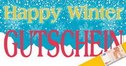 e-pm Mailingaktion - Artikel-Nr. 616732 Happy Winter Gutschein - Mailing Maxikarte Winter