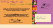 e-pm Mailingaktion - Artikel-Nr. 616738 fürhling in der Luft - Mailing 

Maxikarte frühjahr