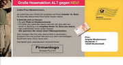 e-pm Mailingaktion - Artikel-Nr. 616748 Hosenaktion - Mailing Maxikarte fr Dialogpost