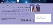 e-pm Mailingaktion - Artikel-Nr. 616767 Shopping-Night - Mailing Maxikarte fr Dialogpost