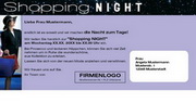 e-pm Mailingaktion - Artikel-Nr. 616769 Shopping-Night - Mailing Maxikarte fr Dialogpost