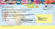 e-pm Mailingaktion - Artikel-Nr. 616786 Kauf 3 Zahl 2 - Mailing Maxikarte Kauf-3-Zahl-2