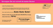 e-pm Mailingaktion - Artikel-Nr. 616799 Räumungsverkauf - Mailing Maxikarte für Dialogpost
