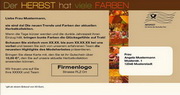 e-pm Mailingaktion - Artikel-Nr. 616816 Herbstfarben - Mailing Maxikarte Herbst