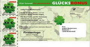 e-pm Mailingaktion - Artikel-Nr. 616829 Glcksbonus - Mailing Maxikarte fr Dialogpost