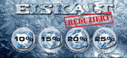 e-pm Mailingaktion - Artikel-Nr. 616879 Eiskalt reduziert - Mailing Aufkleber Winter