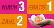 e-pm Mailingaktion - Artikel-Nr. 616993 Nimm 3 Zahl 2 - Mailing Maxikarte Kauf-3-Zahl-2