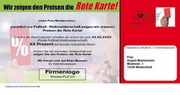 e-pm Mailingaktion - Artikel-Nr. 616999 Rote Karte - Mailing Maxikarte Fussball