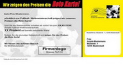 e-pm Mailingaktion - Artikel-Nr. 617000 Rote Karte - Mailing Maxikarte Fussball