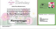 e-pm Mailingaktion - Artikel-Nr. 617003 Happy Birthday - Mailing Maxikarte Kundengeburtstag