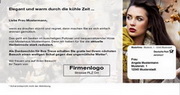 e-pm Mailingaktion - Artikel-Nr. 617039 Elegant und warm - Mailing Maxikarte Herbst