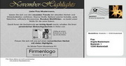 e-pm Mailingaktion - Artikel-Nr. 617056 November Highlights - Mailing Maxikarte Vor-Advent