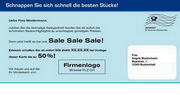 e-pm Mailingaktion - Artikel-Nr. 617073 Räumungsverkauf - Mailing Maxikarte für Dialogpost