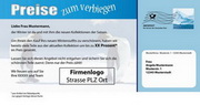 e-pm Mailingaktion - Artikel-Nr. 617105 Preise zum verbiegen - Mailing individuelle Maxikarte Winter