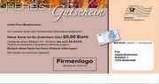 e-pm Mailingaktion - Artikel-Nr. 617154 Herbstgutschein 20 - Mailing Maxikarte Herbst