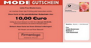 e-pm Mailingaktion - Artikel-Nr. 617174 Mode Gutschein - Mailing Maxikarte 

frühjahr