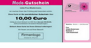 e-pm Mailingaktion - Artikel-Nr. 617175 Mode Gutschein - Mailing Maxikarte 

frühjahr