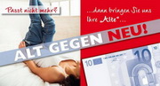 e-pm Mailingaktion - Artikel-Nr. 617177 Alt gegen Neu - Mailing Maxikarte Hosenaktion