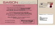 e-pm Mailingaktion - Artikel-Nr. 617194 Season Highlight - Mailing Maxikarte 

frühjahr