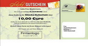 e-pm Mailingaktion - Artikel-Nr. 617223 Glcks Gutschein - Mailing Maxikarte Glcksbonus