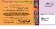 e-pm Mailingaktion - Artikel-Nr. 617234 Saisonopening - Mailing Maxikarte 

frühjahr