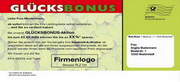 e-pm Mailingaktion - Artikel-Nr. 617238 Glcksbonus - Mailing Aufkleber fr Dialogpost