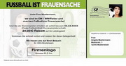 e-pm Mailingaktion - Artikel-Nr. 617259 Frauensache - Mailing Maxikarte Fussball