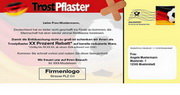 e-pm Mailingaktion - Artikel-Nr. 617283 Trostpflaster - Mailing Maxikarte Fussball