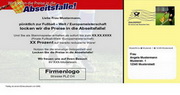e-pm Mailingaktion - Artikel-Nr. 617285 Abseitsfalle - Mailing Maxikarte Fussball