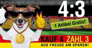 e-pm Mailingaktion - Artikel-Nr. 617289 Kauf 4 Zahl 3 - Mailing Maxikarte Fussball