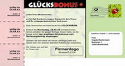 e-pm Mailingaktion - Artikel-Nr. 617302 Glcksbonus - Mailing Maxikarte fr Dialogpost