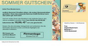 e-pm Mailingaktion - Artikel-Nr. 617321 Sommer Gutschein - Mailing Maxikarte 

Sommer