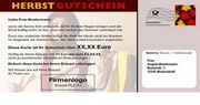 e-pm Mailingaktion - Artikel-Nr. 617341 Herbstgutschein - Mailing Maxikarte Herbst