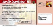 e-pm Mailingaktion - Artikel-Nr. 617360 Sparfuchs - Mailing Maxikarte Herbst