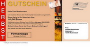 e-pm Mailingaktion - Artikel-Nr. 617363 Herbst Gutschein - Mailing Maxikarte Herbst