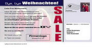 e-pm Mailingaktion - Artikel-Nr. 617380 Bye Bye Weihnachten - Mailing Maxikarte Jahresfinale