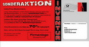 e-pm Mailingaktion - Artikel-Nr. 617403 Sonderaktion - Mailing Maxikarte Räumungsverkauf