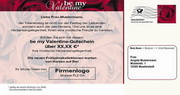 e-pm Mailingaktion - Artikel-Nr. 617416 be my Valentine - Mailing Maxikarte Muttertag