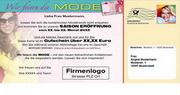 e-pm Mailingaktion - Artikel-Nr. 617431 Mode - Mailing Maxikarte frühjahr