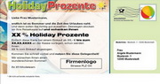 e-pm Mailingaktion - Artikel-Nr. 617449 Holiday Prozente - Mailing Maxikarte 

Sommer