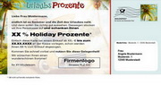 e-pm Mailingaktion - Artikel-Nr. 617450 Urlaubs Prozente - Mailing Maxikarte 

Sommer