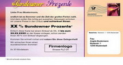 e-pm Mailingaktion - Artikel-Nr. 617451 Sundowner Prozente - Mailing 

Maxikarte Sommer