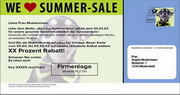 e-pm Mailingaktion - Artikel-Nr. 617475 We love Summer-Sale - Mailing 

Maxikarte Sommer